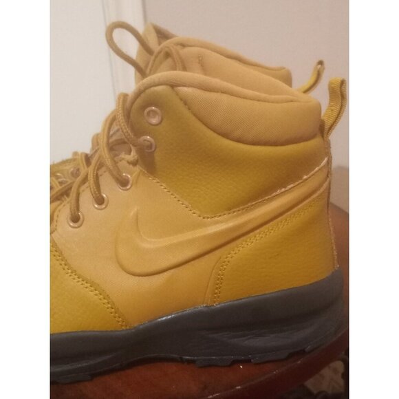 Nike Youth Manoa Leather Boots BQ5372-700 6Y / Womens 7.5 Wheat Black - Picture 10 of 14